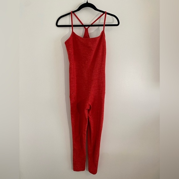 OFFLINE By Aerie The Hugger Legging Jumpsuit Red - Picture 1 of 10